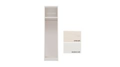 Endlos-Kleiderschrank-Grundelement B 50 cm - für 1 Tür (ohne Tür)