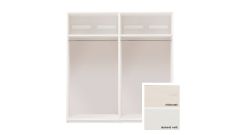 Endlos-Kleiderschrank-Grundelement B 200 cm - für 4 Türen (ohne Türen)