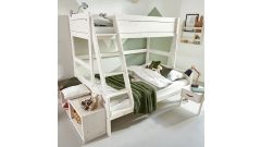 Familien-Etagenbett (Liegefläche oben B 90 / unten B 120cm) für 2-3 Personen