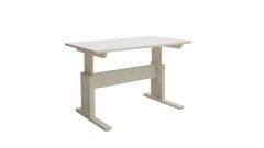 Höhenverstellbarer Schreibtisch 30255 ohne Schublade, whitewash