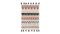 Waschbarer Teppich Azteca Natural Terracotta, 120 x 160 cm