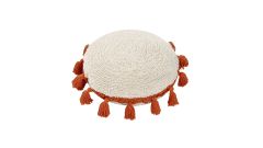 Waschbares Kissen Circle terracotta, Ø 48cm