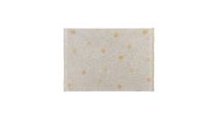 Hippy Dots Natural Honey (Teppich Punkte Gelb)