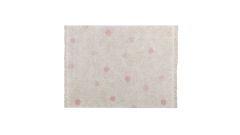 Hippy Dots Natural Vintage Nude (Teppich Punkte rosa)