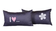 2 Rückenkissen I love ...