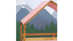 Betthimmel Rosa thé / Altrosa kurz geschnitten für Hausbett Milo (90 x 200cm)