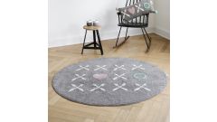 Teppich XOXO grau, rund Ø 150 cm