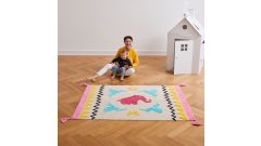 Teppich Origami mit Troddeln, 120 x 170 cm