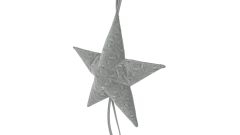 Dekoration Big Star - Grey Knit (gestrickt)