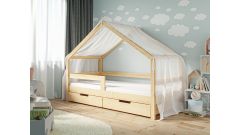 Betthimmel transparent für Hausbett Lara