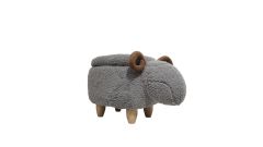 MyAnimalCube Sitzhocker Schafbock Sammy grau (mit Stauraum)