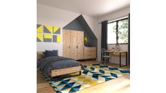 Jugendzimmer Nico 90x200, 4tlg.