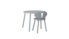 Mouse School Set - Table & Chair in Grey (6 - 10 Jahre)