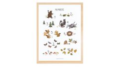 Poster - Woodland Animals Numbers