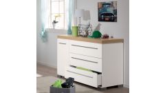 Kira Kommode breit in 2 Farben (B 136cm)