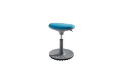Sitzhocker Speedy in grau/ azurblau