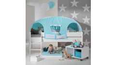 Ylvie Mini-Spielbett 80cm, inkl. Lattenrost, ohne Textilien (90 x 200cm)