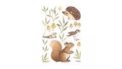 Wandsticker - Waldtiere (A3 / 29,7 x 42 cm)