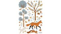 Wandsticker - Waldtiere & Füchse