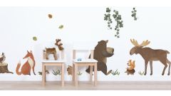 Wandsticker - Woodland Rabbit & Friends