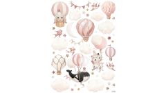Wandsticker - Animals Fantasy (Pink)