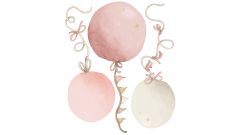 Wandsticker - Große Luftballons (Pink)