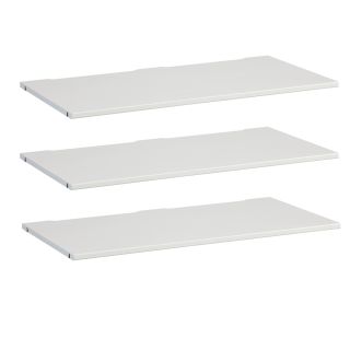 3er-Set Einlegeböden deckend weiß für 100cm Endlosschrank