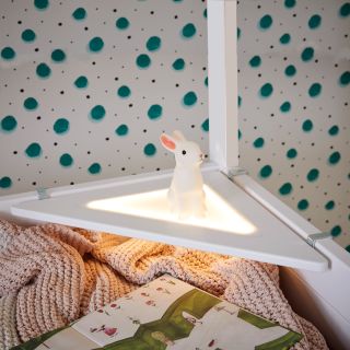 Eckablage mit LED Licht, weiß (zum Einhängen an Lifetime-Betten)