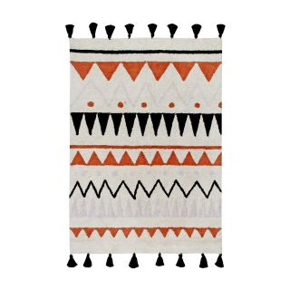 Waschbarer Teppich Azteca Natural Terracotta, 120 x 160 cm