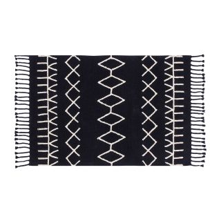 Black & White Teppich Bereber Black, 140 x 200