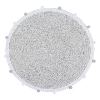 Waschbarer Teppich Bubbly Light Grey (Ø 120cm) 
