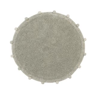 Waschbarer Teppich Bubbly Olive, (Ø 120cm) 
