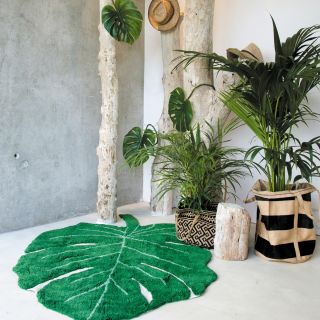 Waschbarer Teppich Monstera Leaf in 120x180 cm