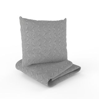 Jugendbettwäsche - Grey Knit duo (gestrickt, 80/80 und 135/200 cm)